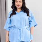 Костюм 26.2656 б Льон, колір Блакитний, 48(XL), 50(ХХL), 52(3XL)