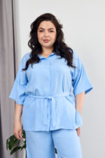 Комплект 26.2656 лен, цвят Светлосин, 48(XL), 50(XXL), 52(3XL)
