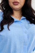 Комплект 26.2656 лен, цвят Светлосин, 48(XL), 50(XXL), 52(3XL) - Image 4