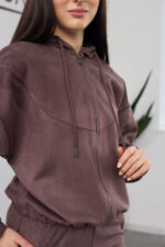 Set 26.2824 piele întoarsă subțire, culoare Cacao, 40(XS), 42(S), 44(M) - Image 4