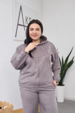 Komplet 26.2824 cienki zamsz, kolor Ciemnoszary, 46(L), 48(XL), 50(XXL) - Image 5