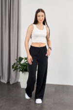 Hosen 26.2970 amerikanischer Krepp, Farbe Schwarz, 40(XS), 42(S), 44(M) - Image 4