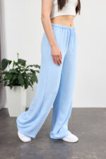 Pantaloni 26.2970 crep american, culoare Albastru deschis, 40(XS), 42(S), 44(M) - Image 3