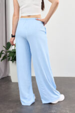 Pantaloni 26.2970 crep american, culoare Albastru deschis, 40(XS), 42(S), 44(M) - Image 2