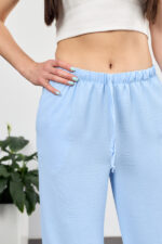 Pantaloni 26.2970 crep american, culoare Albastru deschis, 40(XS), 42(S), 44(M) - Image 4
