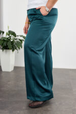 Панталони 26.2964 double Armani шовк, цвят Изумруден, 48(XL), 50(XXL), 52(3XL) - Image 3
