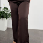 Hosen 26.2964 Double-Armani-Seide, Farbe Dunkle Schokolade, 48(XL), 50(XXL), 52(3XL)