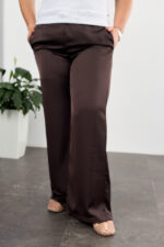 Панталони 26.2964 double Armani шовк, цвят Тъмен шоколад, 48(XL), 50(XXL), 52(3XL)