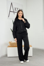 Set 26.2824 dünnes Wildleder, Farbe Schwarz, 40(XS), 42(S), 44(M)