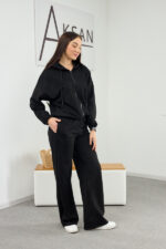 Set 26.2824 dünnes Wildleder, Farbe Schwarz, 40(XS), 42(S), 44(M) - Image 3