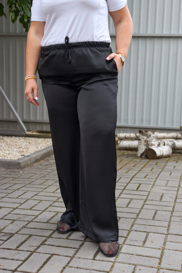 sera1401 Pantaloni 26.2964 double Armani mătase, culoare Negru, 48(XL), 50(XXL), 52(3XL) - Image 1
