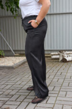 Pantaloni 26.2964 double Armani mătase, culoare Negru, 48(XL), 50(XXL), 52(3XL) - Image 3
