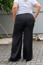 Pantaloni 26.2964 double Armani mătase, culoare Negru, 48(XL), 50(XXL), 52(3XL) - Image 2