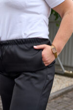 Pantaloni 26.2964 double Armani mătase, culoare Negru, 48(XL), 50(XXL), 52(3XL) - Image 4