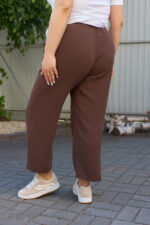 Hosen 26.2971 amerikanischer Krepp, Farbe Schokolade , 54(4XL), 56(5XL), 58(6XL) - Image 2