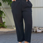 Hosen 26.2971 amerikanischer Krepp, Farbe Schwarz, 54(4XL), 56(5XL), 58(6XL)