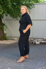 Костюм 26.2973 б Американський креп, колір Чорний, 48(XL), 50(ХХL), 52(3XL) - Зображення 3