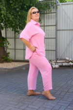 Костюм 26.2973 б Американський креп, колір Рожевий, 48(XL), 50(ХХL), 52(3XL) - Зображення 3