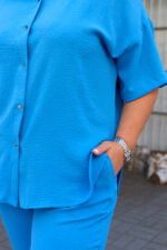 Костюм 26.2973 б Американський креп, колір Блакитний, 48(XL), 50(ХХL), 52(3XL) - Зображення 4