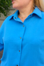 Костюм 26.2973 б Американський креп, колір Блакитний, 48(XL), 50(ХХL), 52(3XL) - Зображення 5