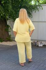 Костюм 26.2973 б Американський креп, колір Банановий, 48(XL), 50(ХХL), 52(3XL) - Зображення 2