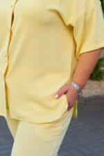 Костюм 26.2973 б Американський креп, колір Банановий, 48(XL), 50(ХХL), 52(3XL) - Зображення 5