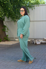 Костюм 26.2928 б Американський креп, колір Оливка, 48(XL), 50(ХХL), 52(3XL) - Зображення 3