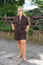 Komplet 26.2977 dzianina dresowa dwunitkowa, kolor Ciemna czekolada, 48(XL), 50(XXL), 52(3XL) - Image 5
