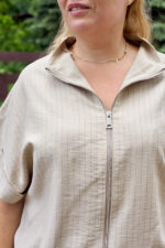 Set 26.2961 gestreiftes Leinen, Farbe Latte, 46(L), 48(XL), 50(XXL) - Image 4