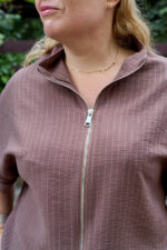 Костюм 26.2961 б Льон смужка, колір Кавовий, 46(L), 48(XL), 50(ХХL) - Зображення 4