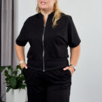 Komplet 26.2977 dzianina dresowa dwunitkowa, kolor Czarny, 48(XL), 50(XXL), 52(3XL)