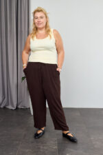 Pants 26.2971 American crepe, color Dark chocolate, 54(4XL), 56(5XL), 58(6XL) - Image 5