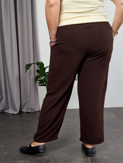 Панталони 26.2971 американски креп, цвят Тъмен шоколад, 48(XL), 50(XXL), 52(3XL)