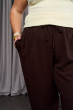 Pants 26.2971 American crepe, color Dark chocolate, 54(4XL), 56(5XL), 58(6XL) - Image 4