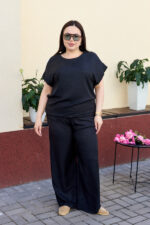 Костюм 26.2664 б Льон, колір Чорний, 48(XL), 50(ХХL), 52(3XL)