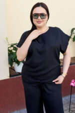 Костюм 26.2664 б Льон, колір Чорний, 48(XL), 50(ХХL), 52(3XL) - Зображення 5