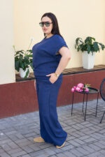 Костюм 26.2664 с.б Льон, колір Джинсовий, 54(4XL), 56(5XL), 58(6XL) - Зображення 3