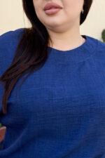 Костюм 26.2664 с.б Льон, колір Джинсовий, 54(4XL), 56(5XL), 58(6XL) - Зображення 4