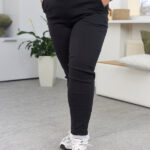 Spodnie 26.1528 cienka bawełna, kolor Czarny, 50(XXL), 52(3XL), 54(4XL)