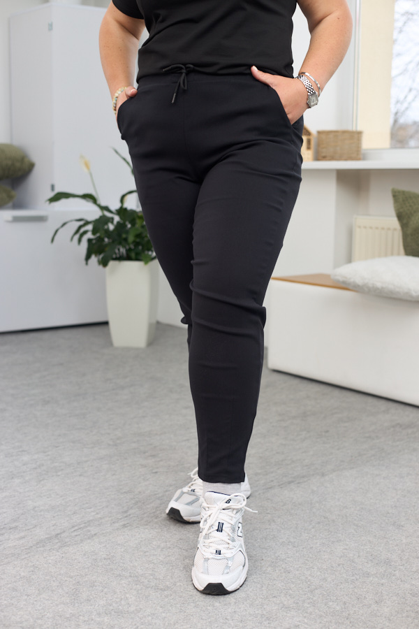 sera5553 Штани 26.1528 б Котон тонкий, колір Чорний, 50(ХХL), 52(3XL), 54(4XL) - Зображення 1