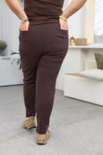 Pantaloni 26.1528 bumbac, culoare Ciocolata inchisa, 50(XXL), 52(3XL), 54(4XL) - Image 2