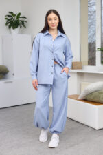 Set 26.2929 Leinen, Farbe Hellblau, 40(XS), 42(S), 44(M)