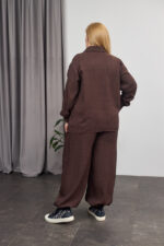 Костюм 26.2929 б Льон, колір Темний шоколад, 46(L), 48(XL), 50(ХХL) - Зображення 2