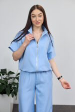 Костюм 26.2940 н Льон, колір Блакитний, 40(XS), 42(S), 44(М) - Зображення 6