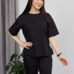 Set 26.1553 tricot dublu, culoare Negru, 42(S), 44(M), 46(L)
