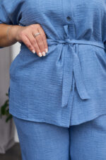 Комплект 26.2656 лен, цвят Светлосин, 48(XL), 50(XXL), 52(3XL) - Image 5