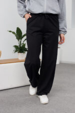 Pantaloni 26.2751 tricot dublu, culoare Negru, 40(XS), 42(S), 44(M), 46(L)