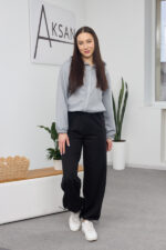 Pantaloni 26.2751 tricot dublu, culoare Negru, 40(XS), 42(S), 44(M), 46(L) - Image 5