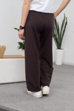 Pantaloni 26.2751 tricot dublu, culoare Ciocolata inchisa, 40(XS), 42(S), 44(M), 46(L) - Image 2