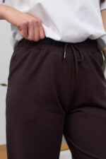 Pantaloni 26.2751 tricot dublu, culoare Ciocolata inchisa, 40(XS), 42(S), 44(M), 46(L) - Image 4